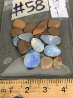 36 carats OPAL Doublet Gemstones