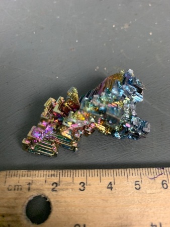 BISMUTH Crystal. Element #83 on periodic table of elements