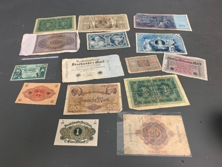 Collection of old German Banknotes