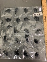 Selection of OBSIDIAN Stone arrowheads