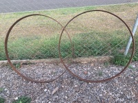 2 Iron Wheel Rims