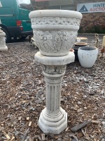 Concrete Pot and Plinth - 2