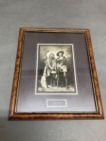 5 Framed Photographic Prints of Native American Indian Chiefs - 4