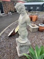 Fibre Cement Roman Statue on Concrete Plinth - 3