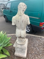 Fibre Cement Roman Statue on Concrete Plinth - 4