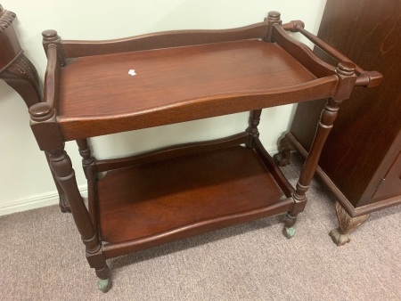 Vintage Cedar Drinks Trolley 