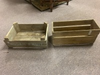 2 Wooden Produce Crates - 3