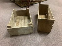 2 Wooden Produce Crates - 4