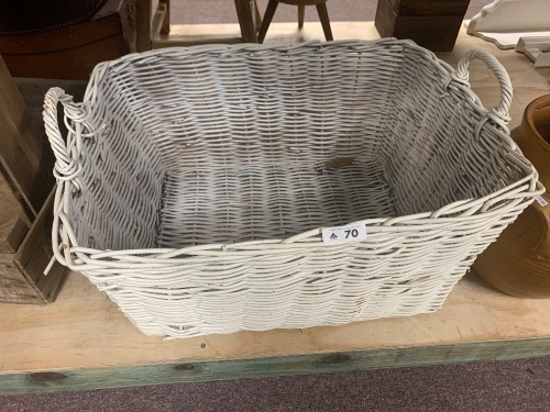 White Wicker Basket