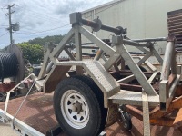 3 Roll Cable Drum trailer (a frame on trailer not included) - 2