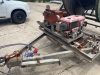 Heavy duty cable reel tandem  trailer with Kubota diesel  - 3