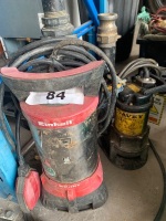 2 submersible water pumps