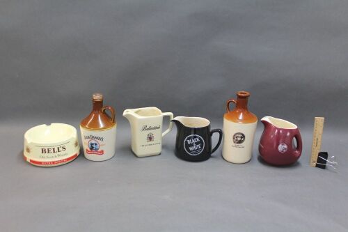 Assorted Lot of Barware, Jugs, Ashtrays etc