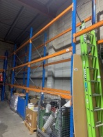 Warehouse pallet racking - 5 1/2 bay - 4 tier (each bay is 2 pallets wide)