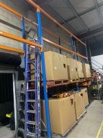 Warehouse pallet racking - 5 1/2 bay - 4 tier (each bay is 2 pallets wide) - 2