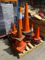 Pallet of traffic cones