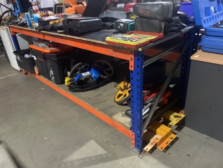 Racking workbenches - 2 x 900 x 2850mm