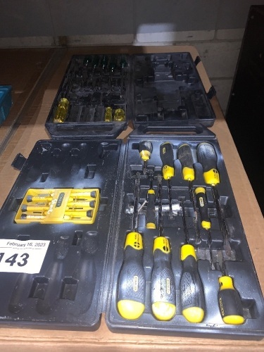 Stanley screwdriver set + 1 incomplete