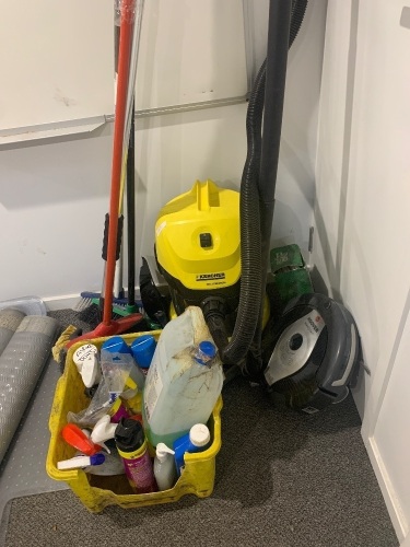 Karcher WD 3 Premium and Hoover RoboCom Vacuum cleaners + cleaning supplies