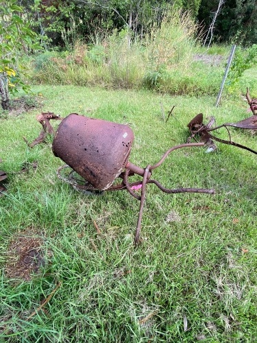 Old cement mixer which would make good garden art