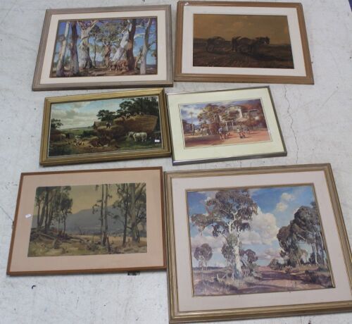 Collection of Vintage Framed Prints - 6 in Total