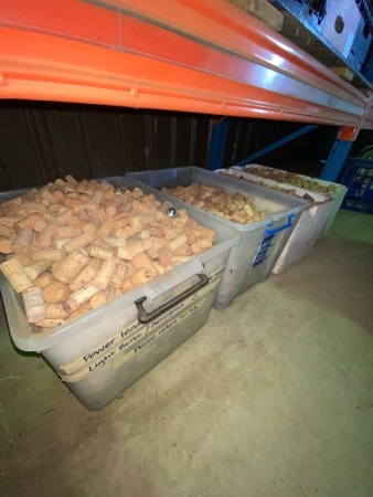 4 large boxes of bottle corks