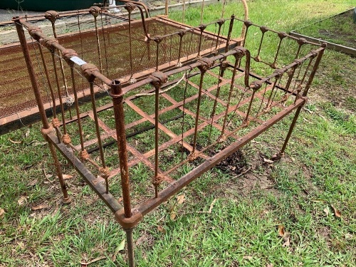 Antique iron cot