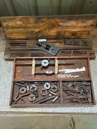 Vintage tap and die set