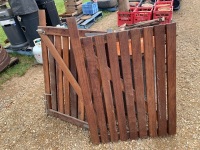 Two timber gate with galvanised fittings