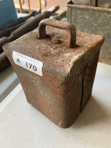 Large hand-made lapped/riveted cow bell