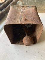 Large hand-made lapped/riveted cow bell - 2