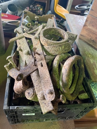 Lot of vintage door and gate hinges