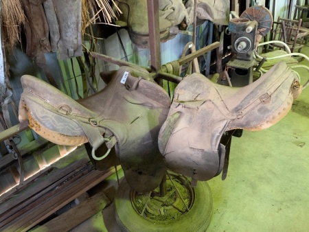 2 stock saddles for restoration or display