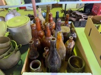 Assorted lot of mostly brown bottles - 2