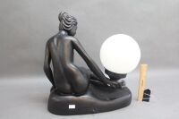 Contemporary Black Lady Lamp - 2
