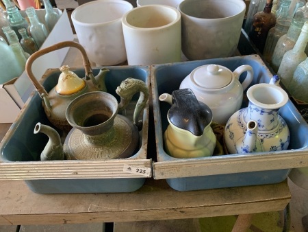 Selection of tea pots