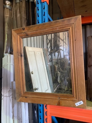 Wooden framed mirror 