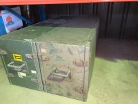 2 metal storage/shipping boxes