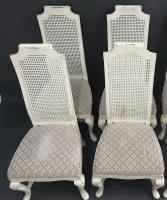 Set of 4 American Made High Back Dining Chairs in Shabby Finish - 2