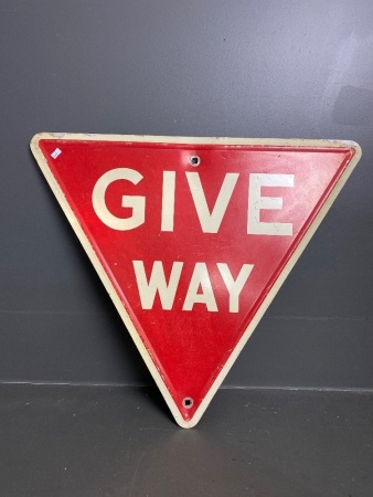 Give way sign