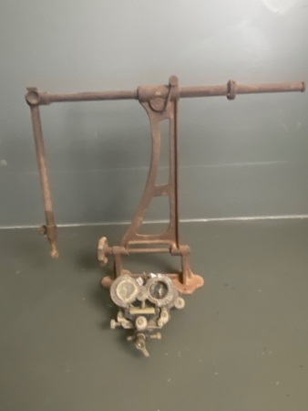 Brass optometrist piece with stand