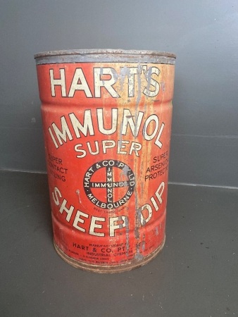 Vintage Harts Immunol Super Sheep Dip drum