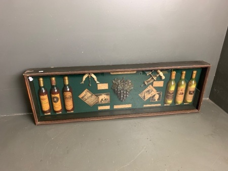 History of wine shadow box diorama