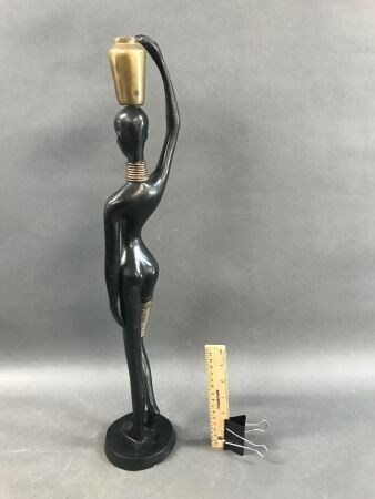 Cast Brass/Bronze Statue in the style of Karl Hagenauer