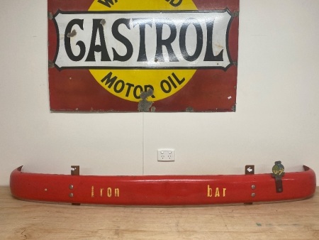 Red Iron Bar car bumper