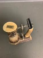 Deer Horn / Badger hair bristle shaving kit - 2