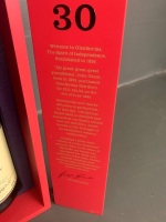 30 and 40 yr old red warehouse display boxes from Glenfarclas - bottles inside sadly empty - 3