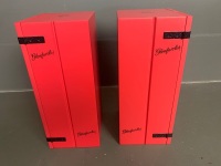 30 and 40 yr old red warehouse display boxes from Glenfarclas - bottles inside sadly empty - 5