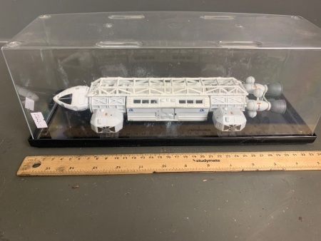 Space 1999 Eagle Transporter in display case