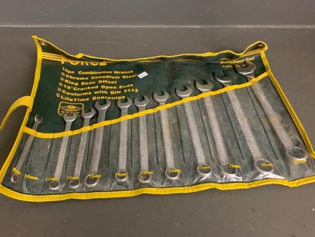 Force 12pc combination wrench set (10mm missing)